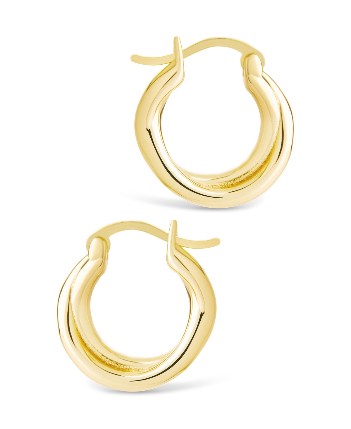 Sterling Forever Silver Janice Twisted Hoop Earrings