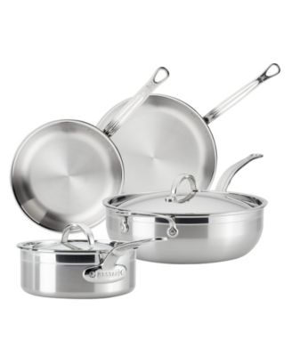 Hestan - Stainless Steel 6-Pc. ProBond Forged Brushed Clad Cookware Set