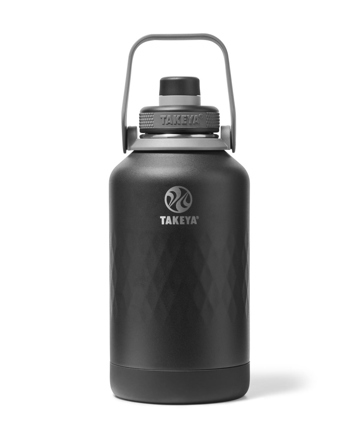 Takeya Sport 64 Oz. Triple-insulated Water Bottle With Spout Lid In Black