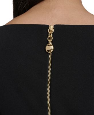 Women's Boat Neck Midi Dress