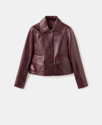 Women's Selection Leather Buttons Jacket