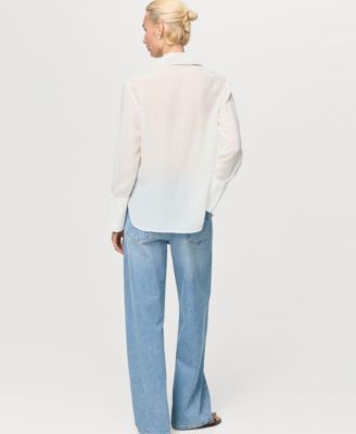 Women's Patches Lyocell Shirt