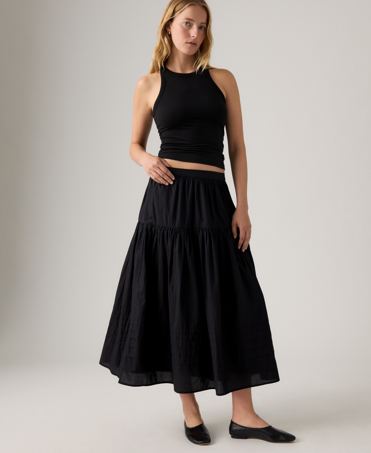 Levi's Women's Becca Tiered A-Line Skirt