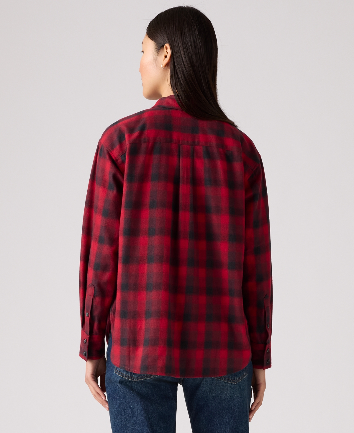 Levi's Women's Henriette Flannel Long Sleeve Shirt In Red