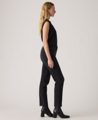 Women's 724 High Rise Rhinestone Button Fly Straight Leg Jeans