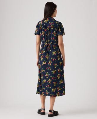 Premium Women's Rosa Short Sleeve Midi Dress