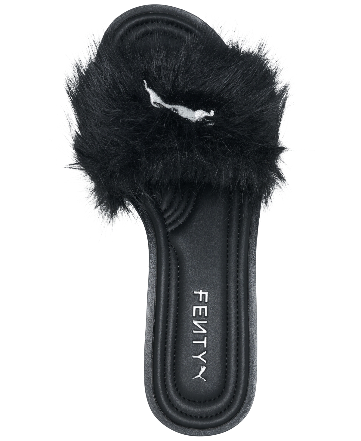 Puma X Fenty Faux Fur Slide In Black