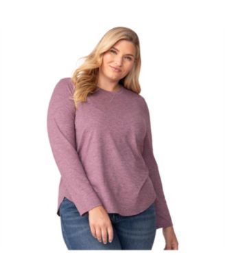 Women's Plus Size Cloud Knit All Day Crew Neck Top