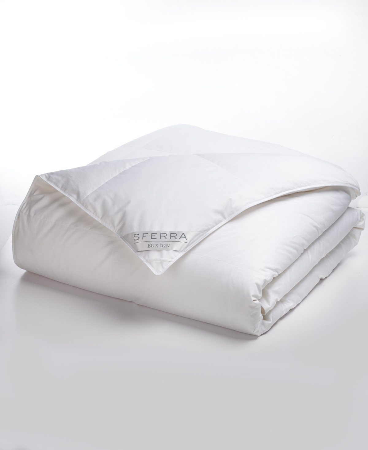 Sferra Buxton Cotton Heavy Duvet Cover, Twin In White