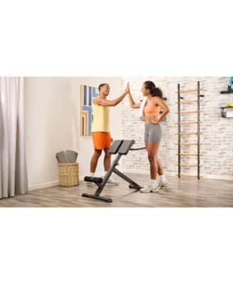 Adjustable Hyperextension Bench for Glutes, Hamstrings, and Lower Back - Foldable Home Gym Equipment