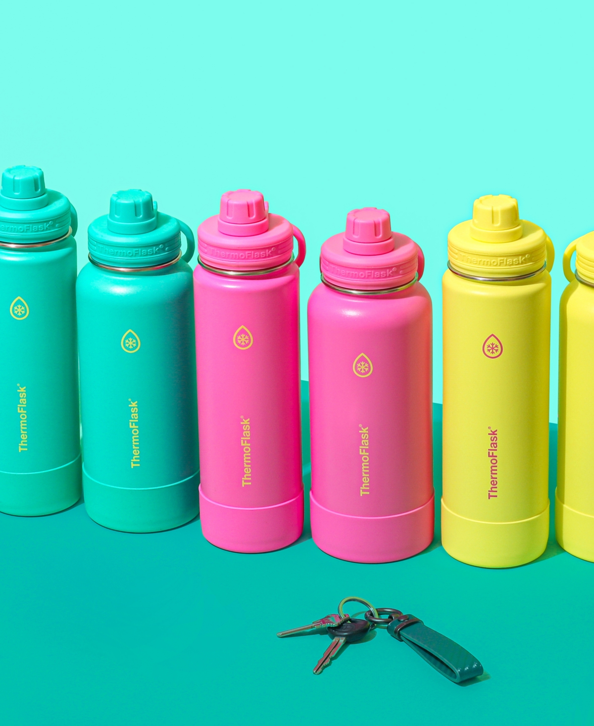 Thermoflask 32 Oz. Double Wall Vacuum Insulated Water Bottle With Spout Lid