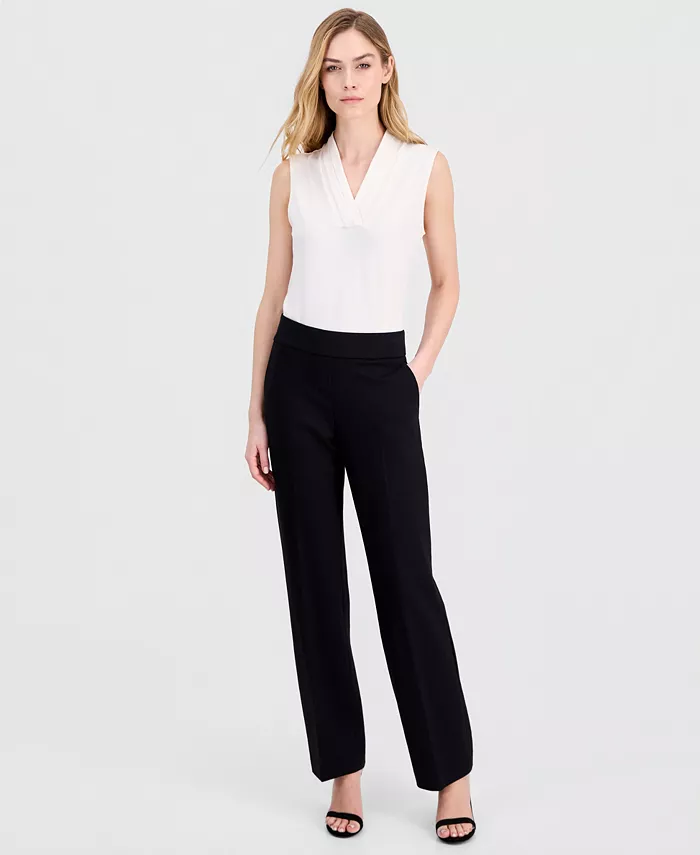 Women's Compression Mid-Rise Pull-On Slash-Pocket Pants - thumbnail 5