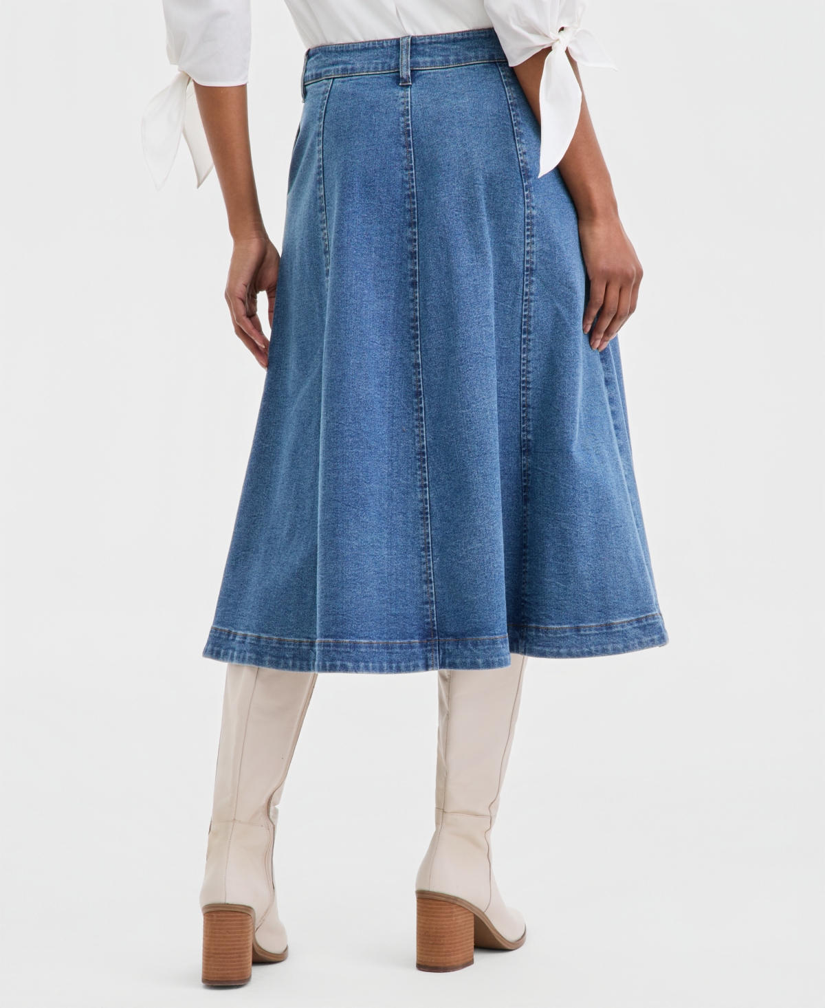 Jones New York Women's Pocket-Detail Midi Skirt