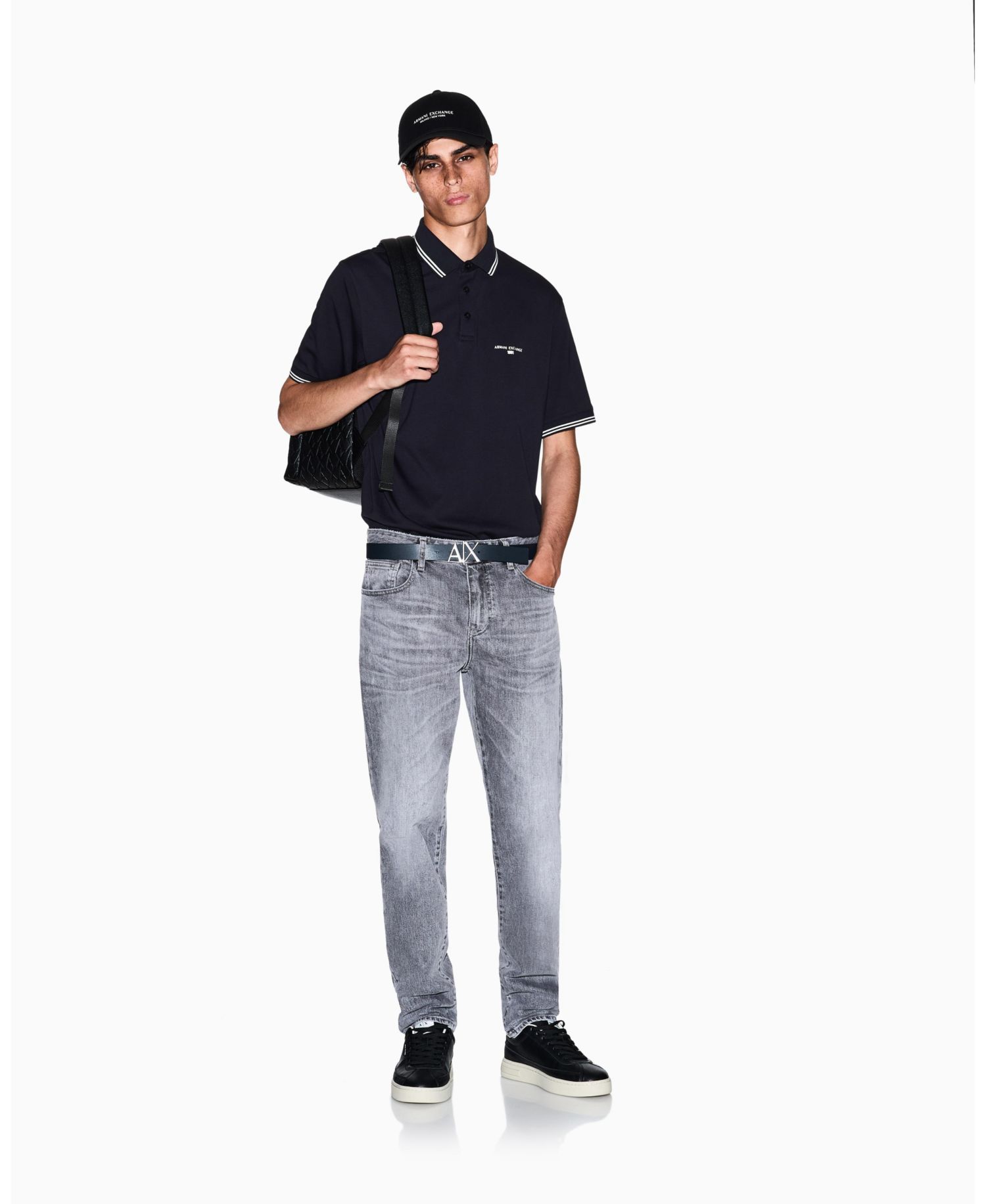 Men's Jersey Collar Tipping Polo Shirt