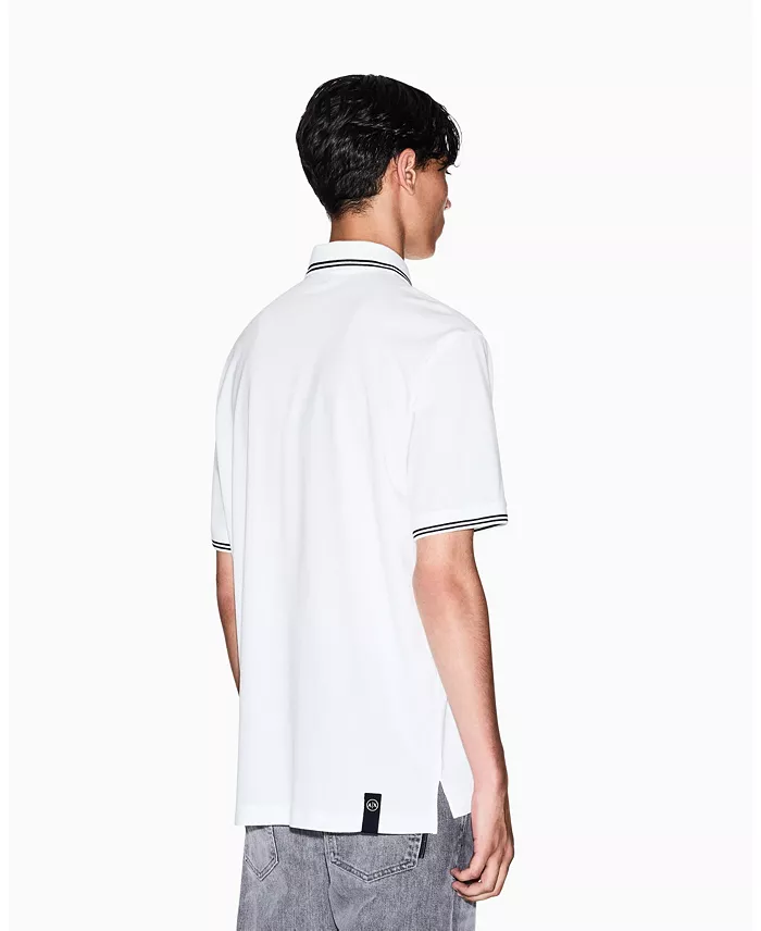 Men's Jersey Collar Tipping Polo Shirt - thumbnail 7
