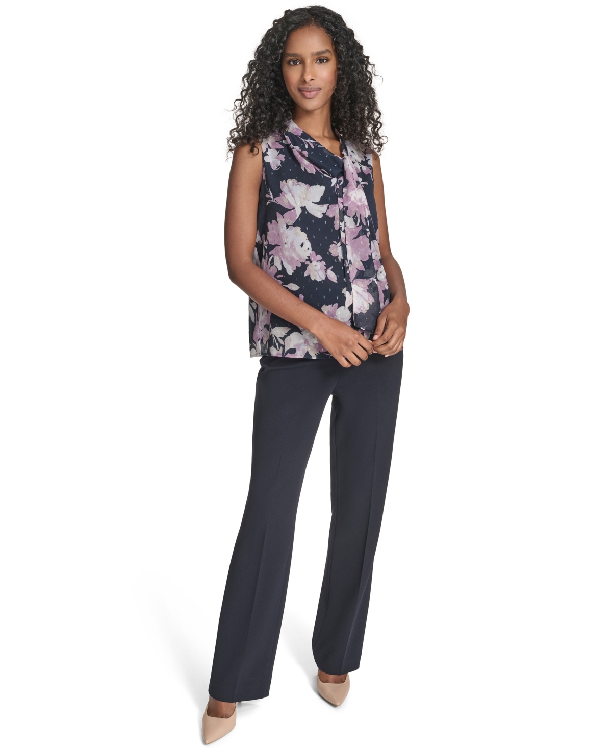 Calvin Klein Women's Printed Sleeveless Top