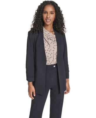 Calvin Klein - Women's Scuba Crepe Long Sleeve Jacket