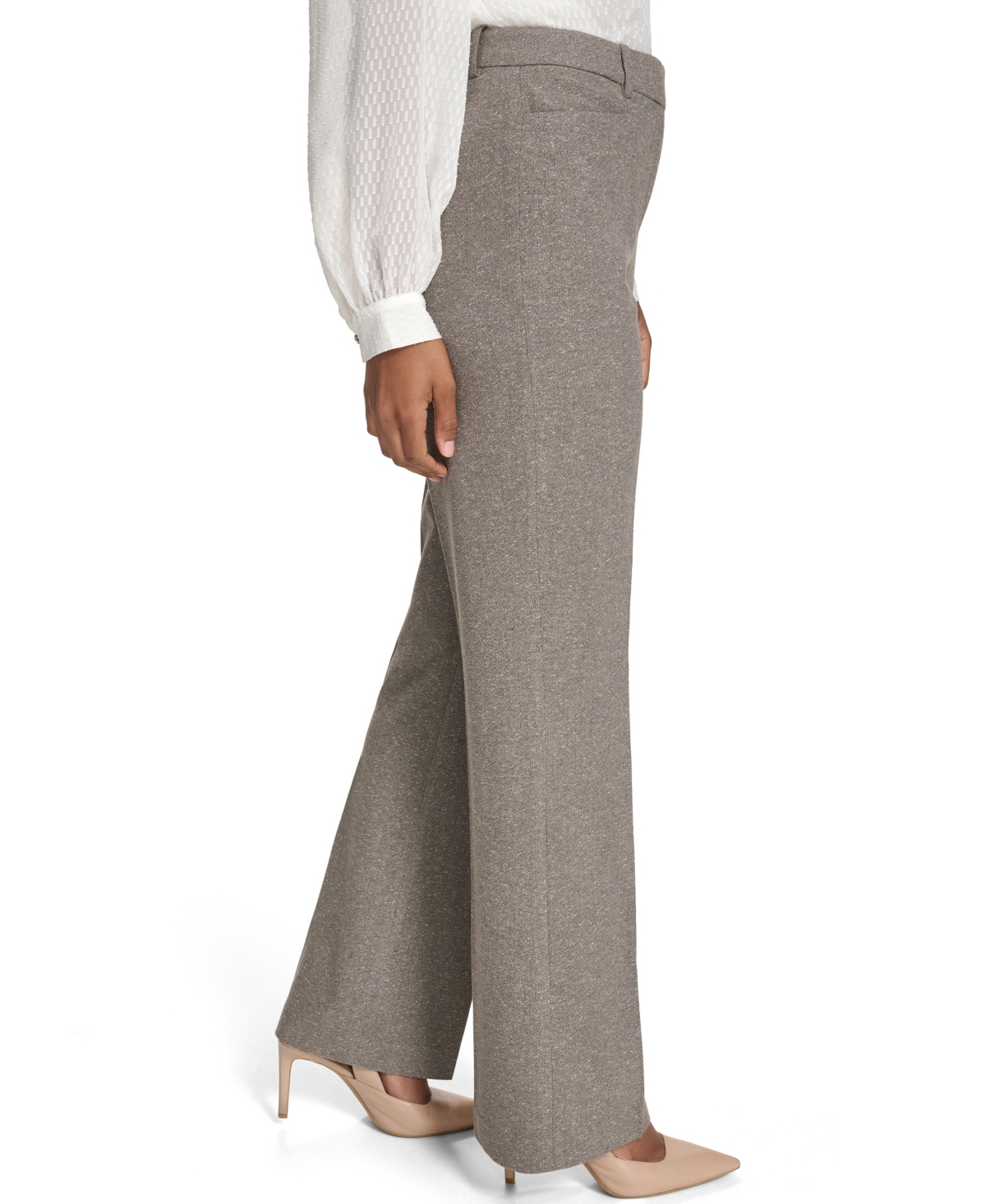 Calvin Klein Women's Modern Fit Pants In Brown