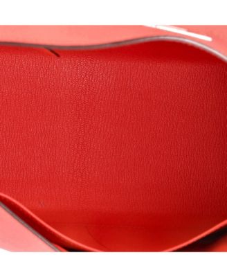 Kelly 28 Handbag Pink Epsom with Palladium Hardware