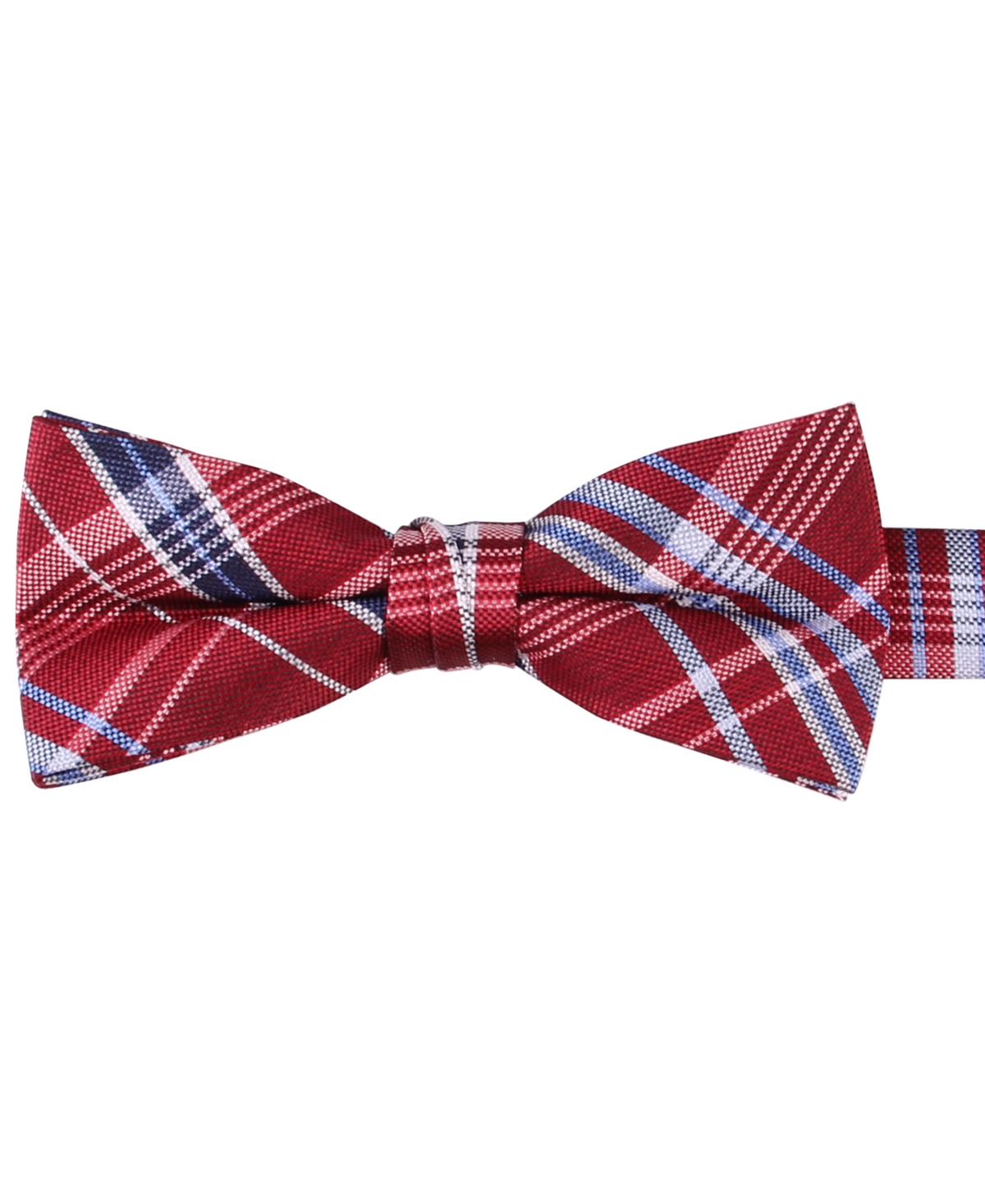 Tommy Hilfiger Boys Pre-Tied Plaid Design Tie
