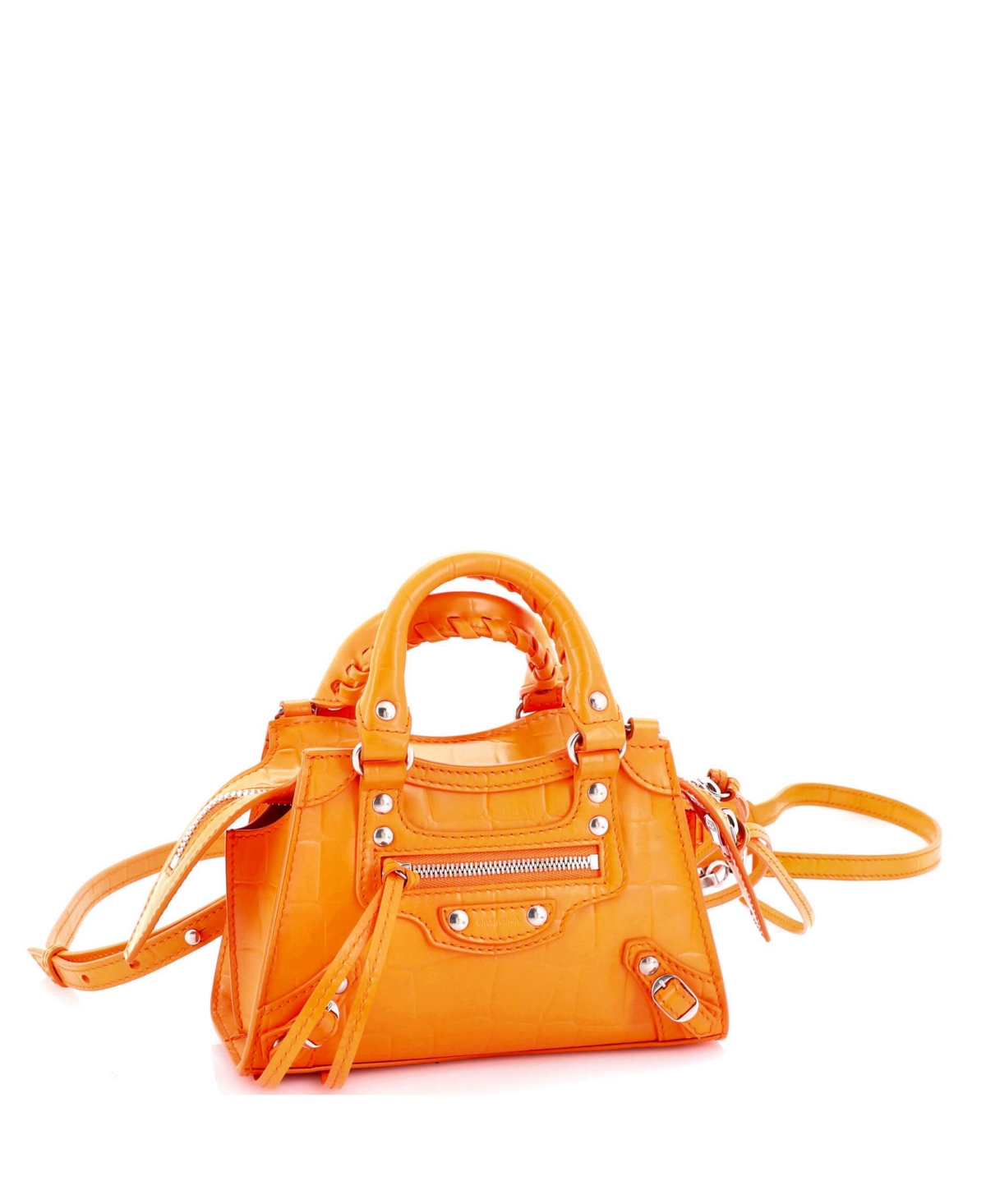 Pre-Owned Balenciaga Nano Neo Classic City Bag Embossed Leather