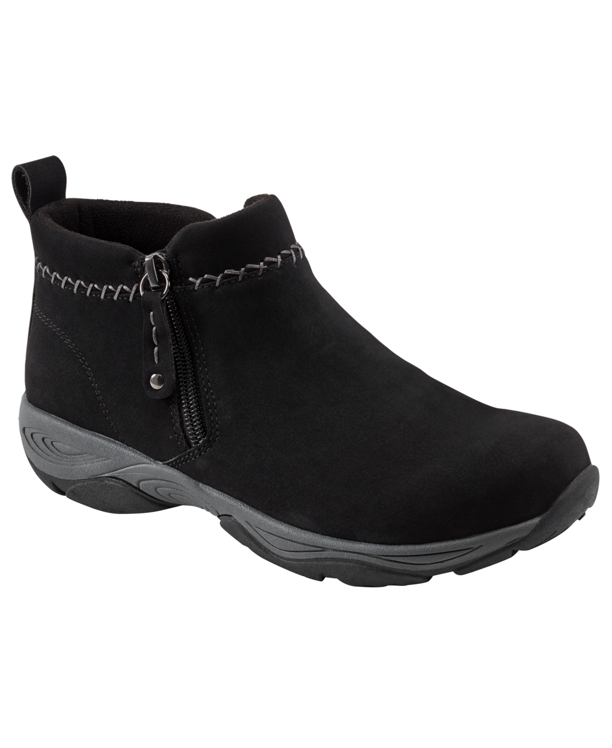 Easy Spirit Women's Madra Side Zip Water Repellent Booties In Black