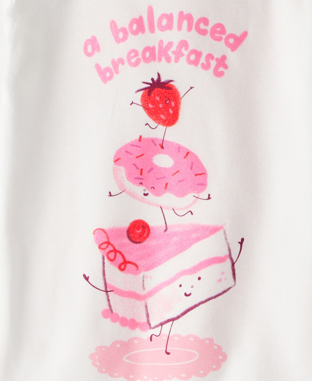 Carter's Girls Toddler 2T-5T 4-Piece Desserts Snug Fit Long-Sleeve Top and Pants Pajama Set