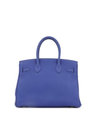 Birkin 30 Handbag Blue Togo with Gold Hardware