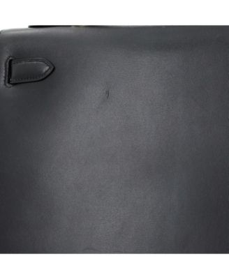 Kelly 32 Handbag Black Box Calf with Gold Hardware