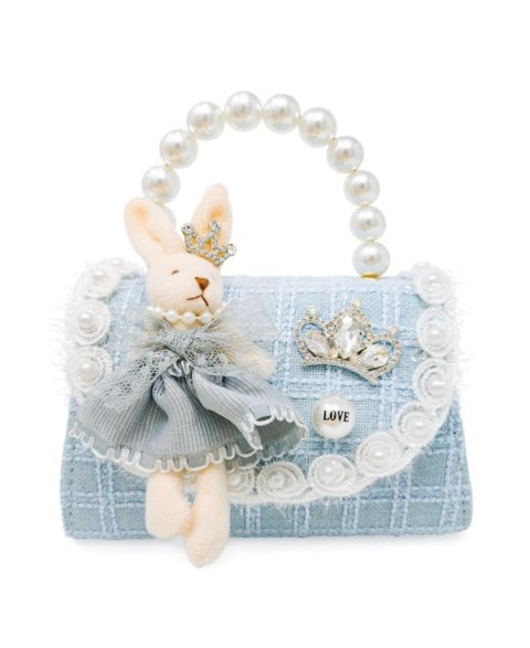 Сумка Puttisu Bunny Bloom Handbag для девочек, цвет: Пудрово-голубой