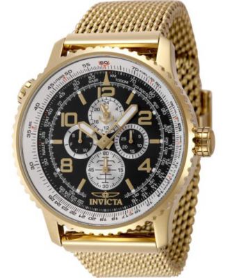 Men's 49412 OCEAN VOYAGE Quartz Black Dial Watch