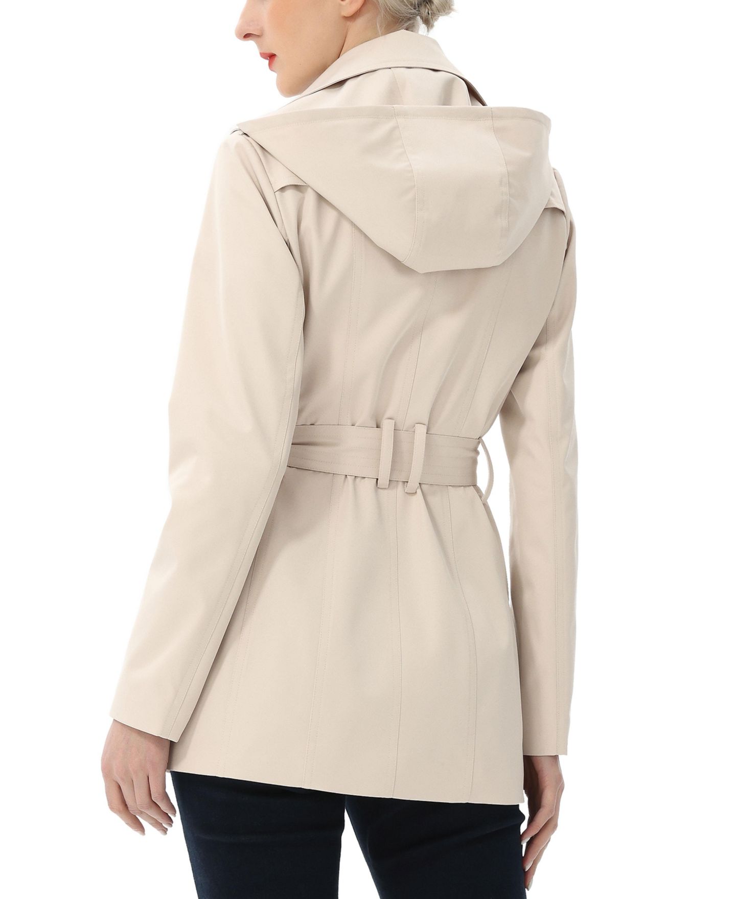Женское пальто kimi + kai Classic Short Trench, цвет: Бежевый — фото 4