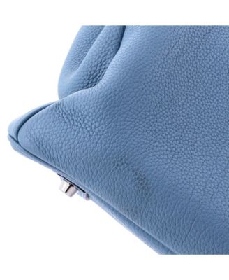 Birkin 35 Handbag Blue Togo with Palladium Hardware