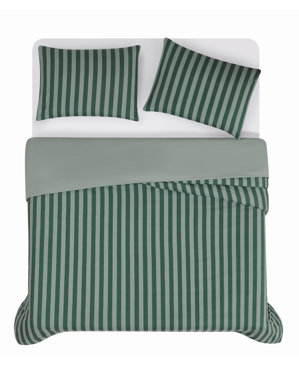 Truly Soft Weston Stripe 3-pc. Comforter Set, Full/queen In Green