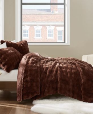 Brooklyn Loom Bubble Faux Fur 2-Pc. Comforter Set, Twin/Twin XL