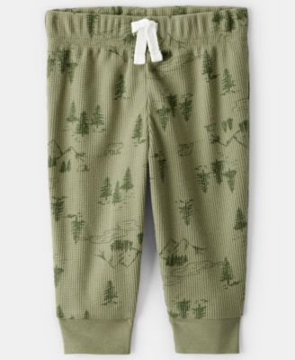 Baby Boys' Mountain Thermal Long-Sleeve Bodysuit and Pants, 2-Piece Set