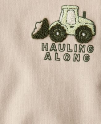 Baby Boys' Construction Long-Sleeve Sweatshirt and Pants, 2-Piece Set