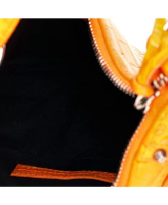 Small Le Cagole Giant Studs Shoulder Bag Embossed Leather