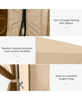 Hexagon Pop Up Party Tent Gazebo w/ Netting, 12' x 12',