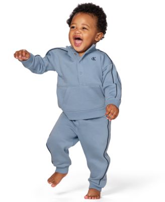 Baby Boys' Semi-Snap Sweatsuit and Joggers, 2-Piece Set
