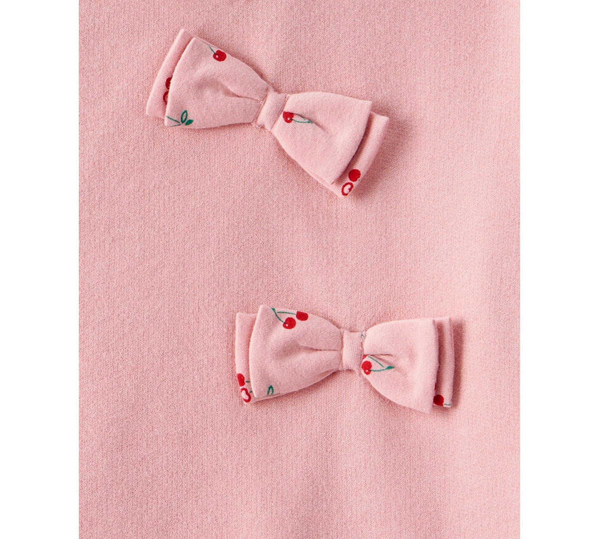 Carter's Girls Toddler 2T-5T 2-Piece Cherry Bow Long-Sleeve Sweatshirt and Leggings Set