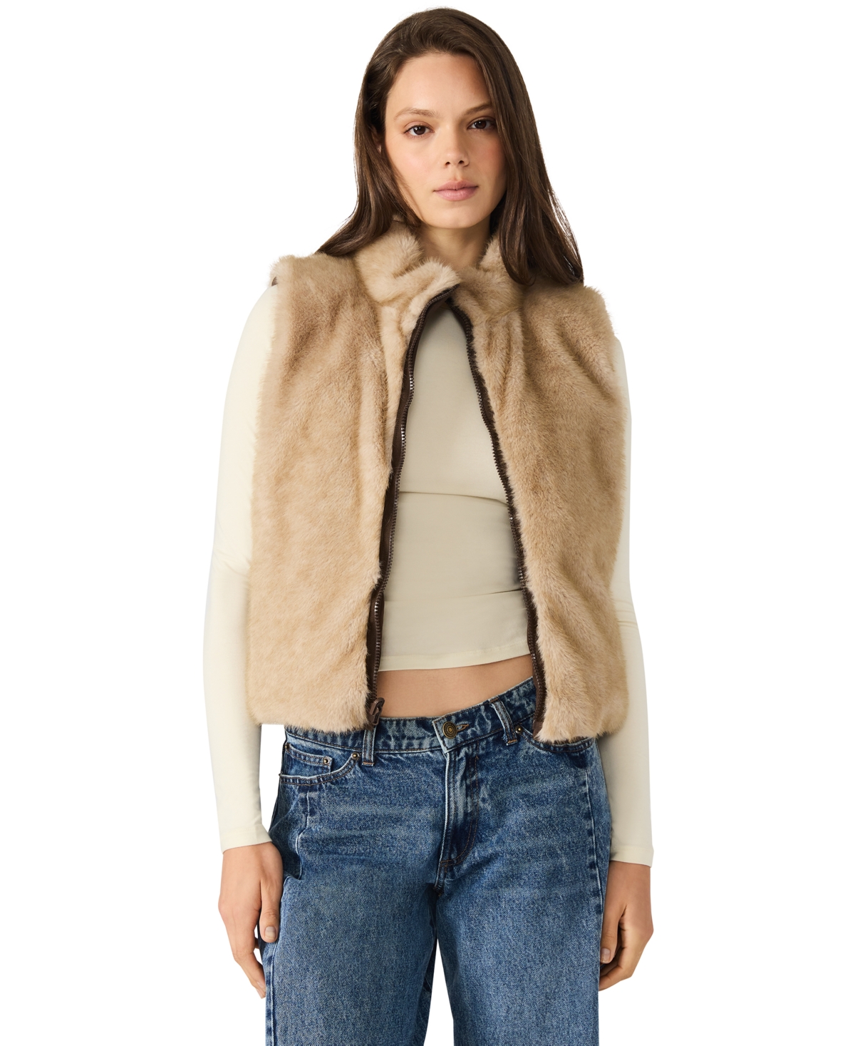 Steve Madden Women's Brady Reversible Puffer Vest