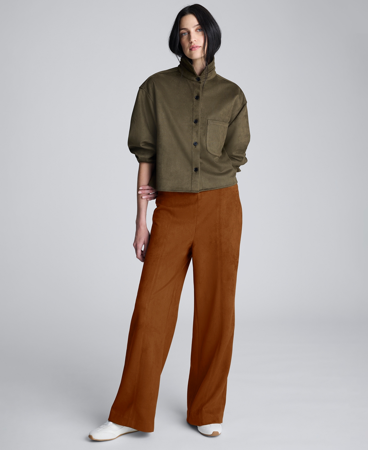 Kenneth Cole Women's High Rise Hollywood Waist Wide Pants