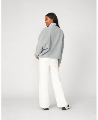 Women's Cozy Sherpa Stand Collar Jacket