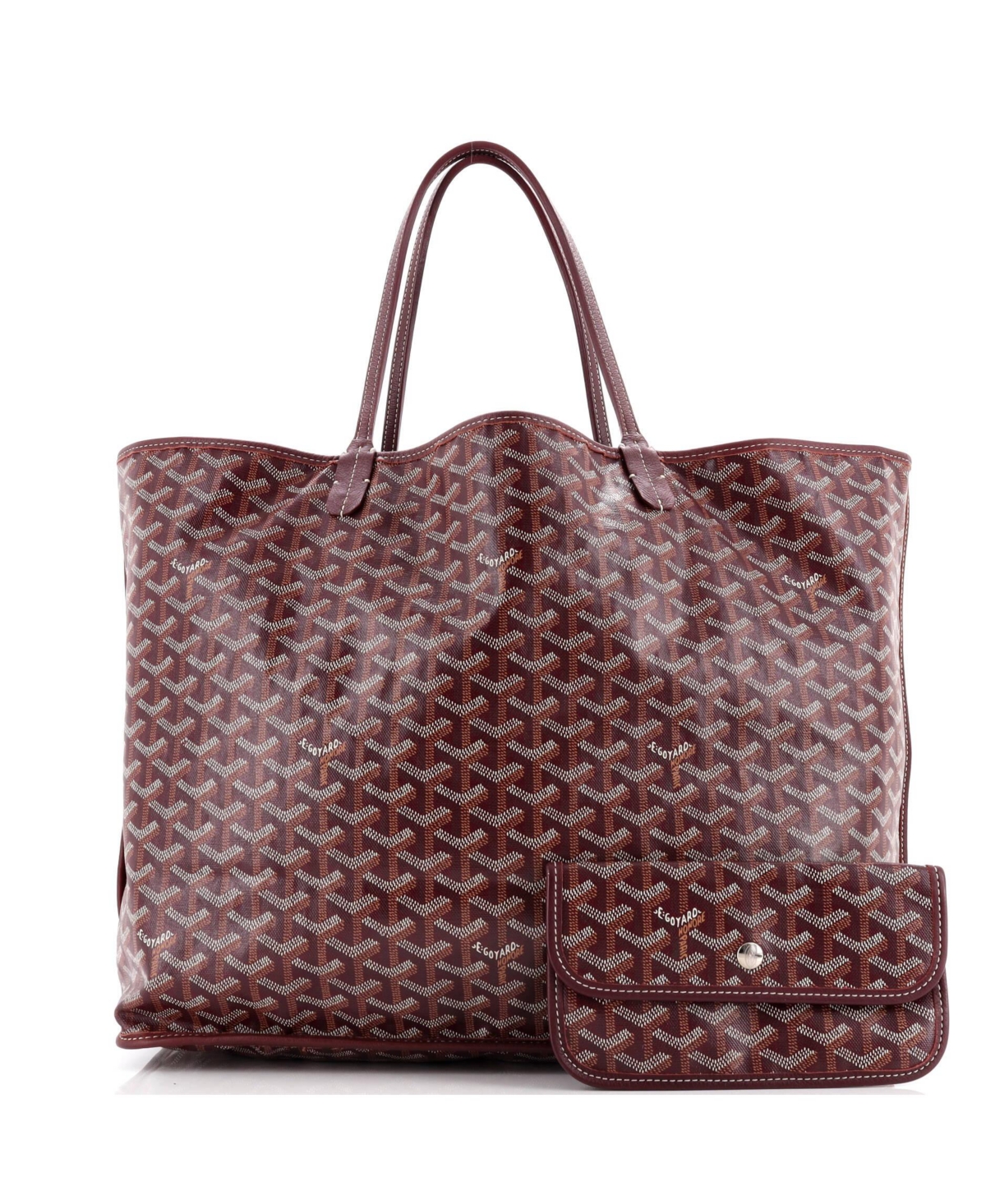 Pre-Owned Goyard Gm Anjou Reversible Tote Coated Canvas