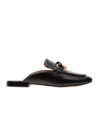 ALICIA Women's Belted Mule with Resin Chain