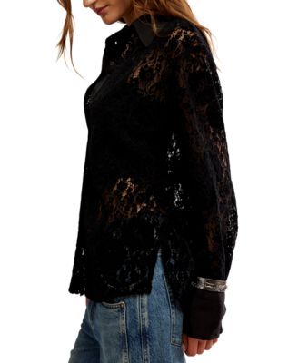 Women's Faith Collared Long-Sleeve Top