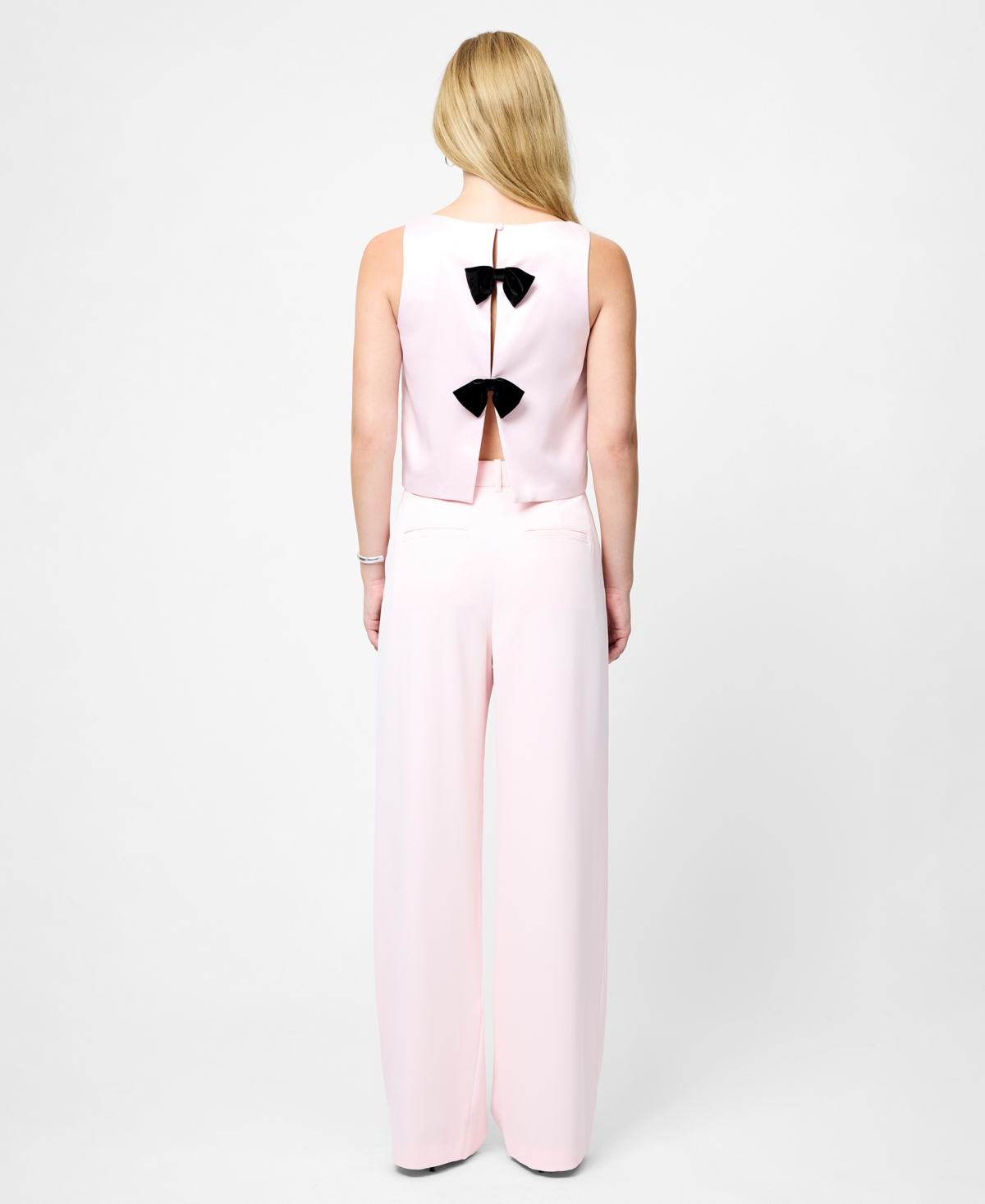 French Connection Women's Harrie Suiting Mid-rise Trousers In Pink