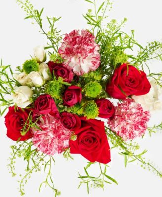 Holiday The Peppermint Fresh Flower Bouquet