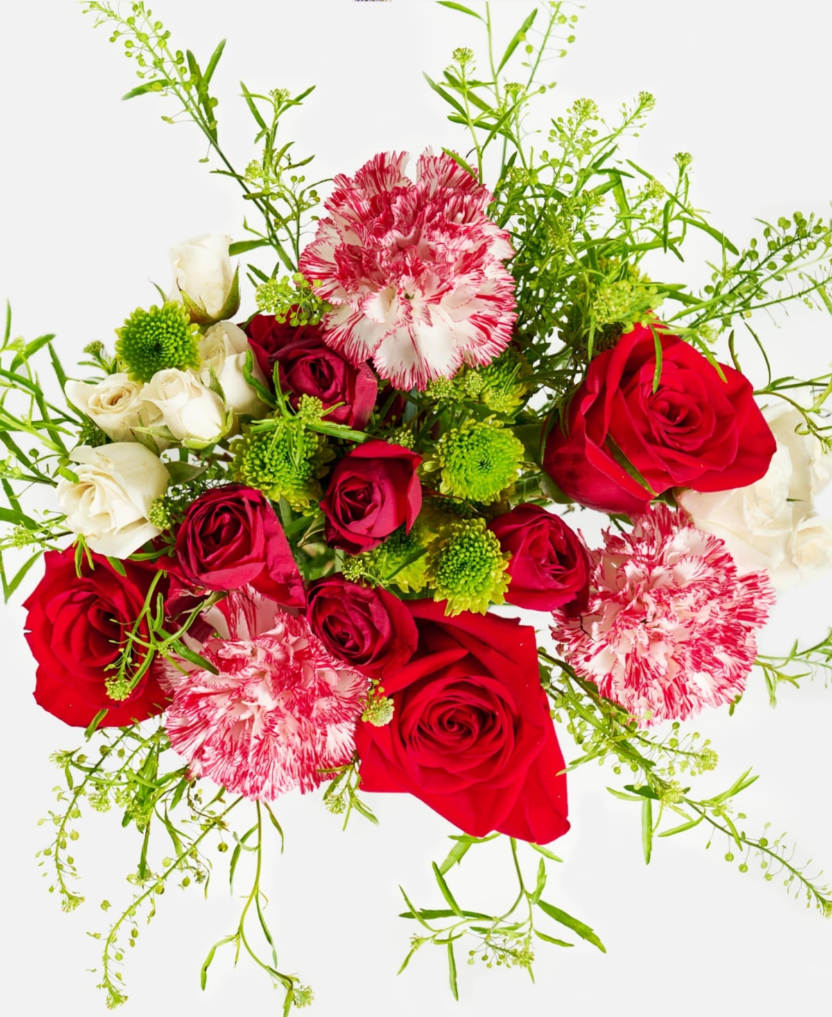 UrbanStems Holiday The Peppermint Fresh Flower Bouquet